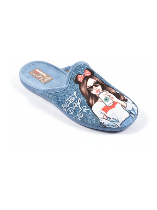 Dames pantoffels mules PHOTOPRINT - Kiabi Dames pantoffels mules PHOTOPRINT - Kiabi