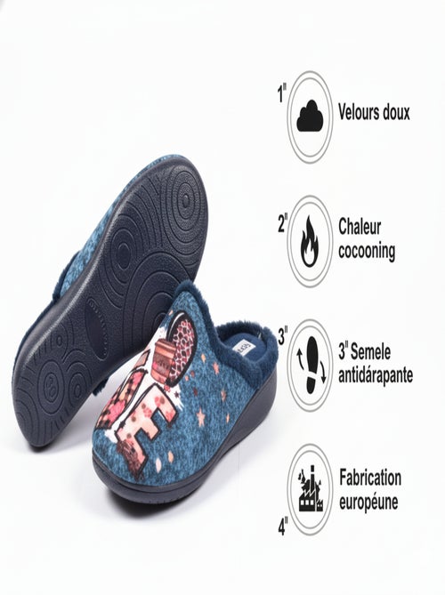Dames pantoffels mules PHOTOPRINT - Kiabi Dames pantoffels mules PHOTOPRINT - Kiabi
