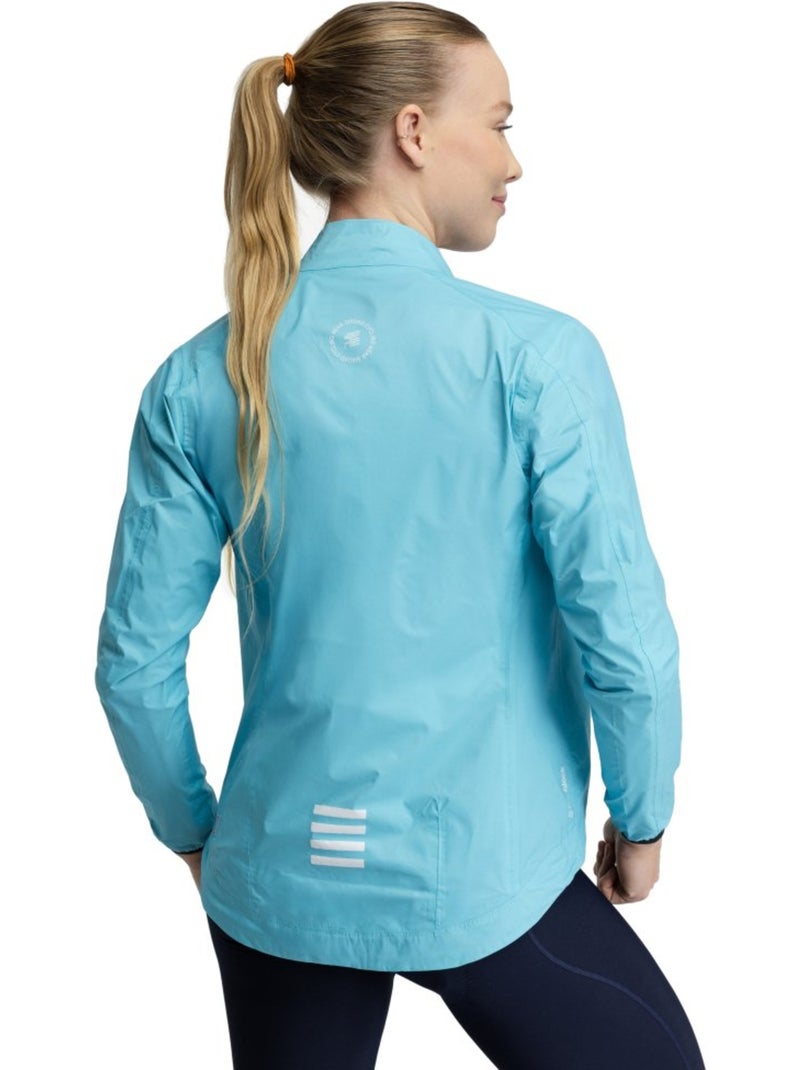 Dames regenjack Cyaanblauw - Kiabi