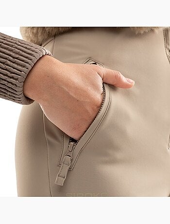 Dames retro skipak met imitatiebont