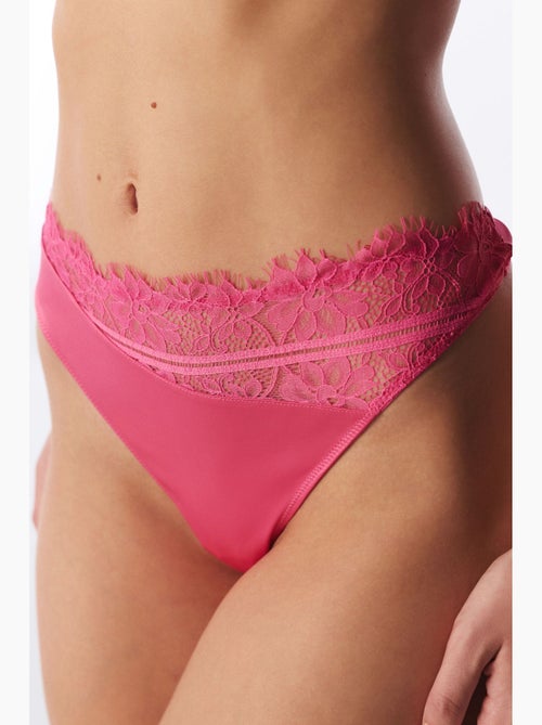 Dames satijnen string penti - Kiabi