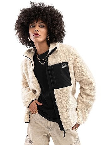 Dames sherpa jas