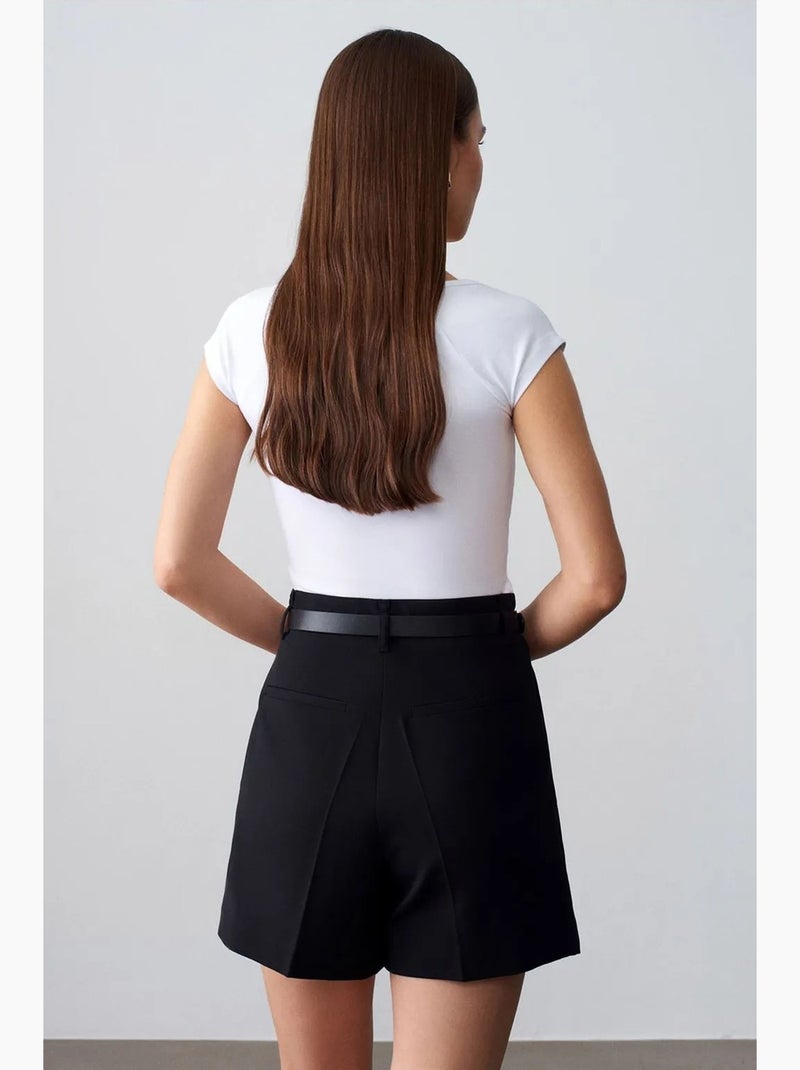 Dames slim fit t-shirt met v-hals dilvin Wit - Kiabi