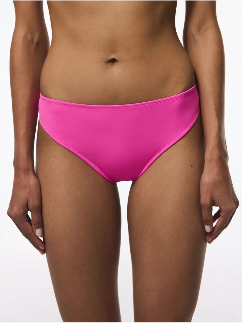 Dames slip bikinibroekje penti Fluorroze/Solinotes - Kiabi