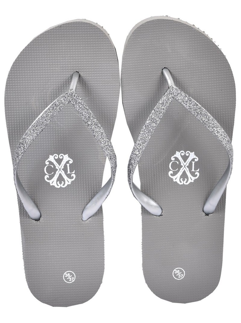 Dames slipper cxl by lacroix glitter Grijs - Kiabi
