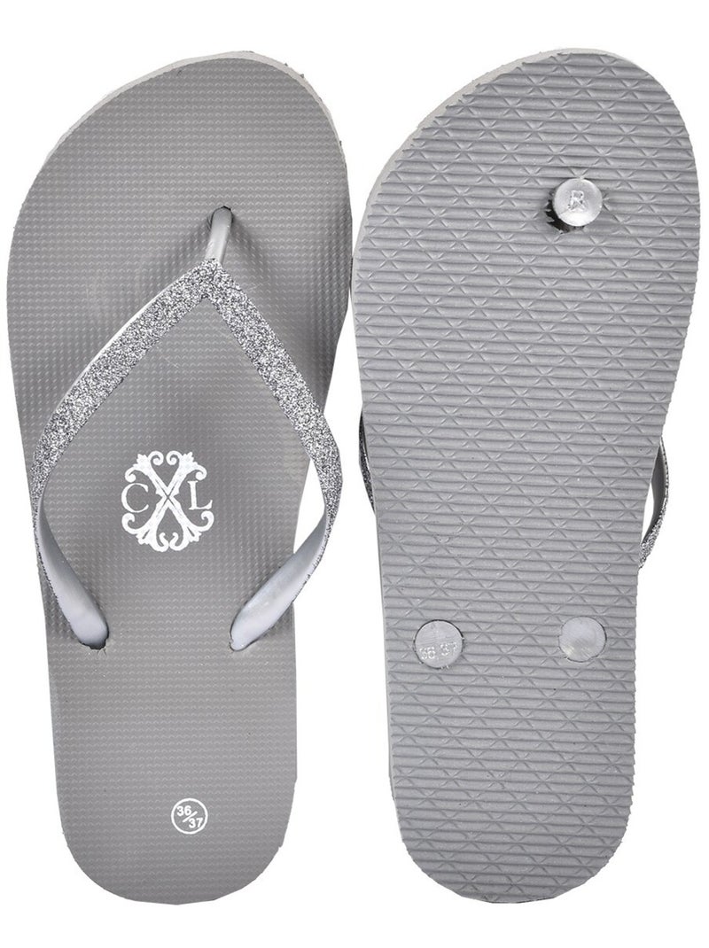 Dames slipper cxl by lacroix glitter Grijs - Kiabi