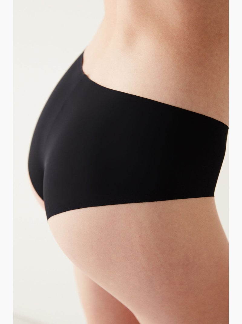 Dames smooth hipster met antislip penti Zwart - Kiabi
