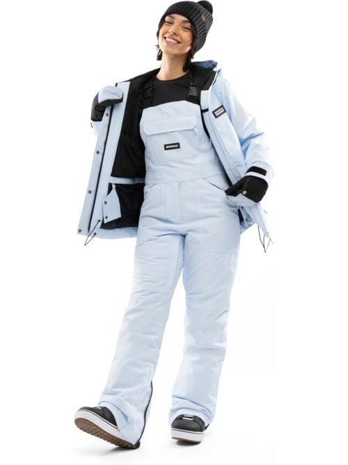 Dames snowboard broek met bretels - Kiabi