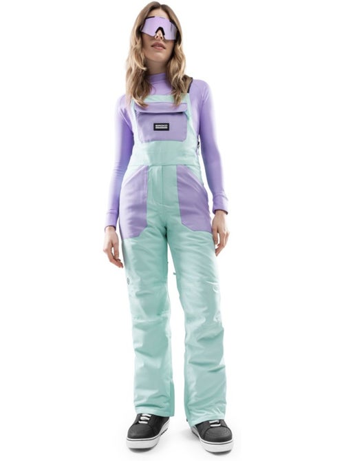 Dames snowboard broek met bretels - Kiabi