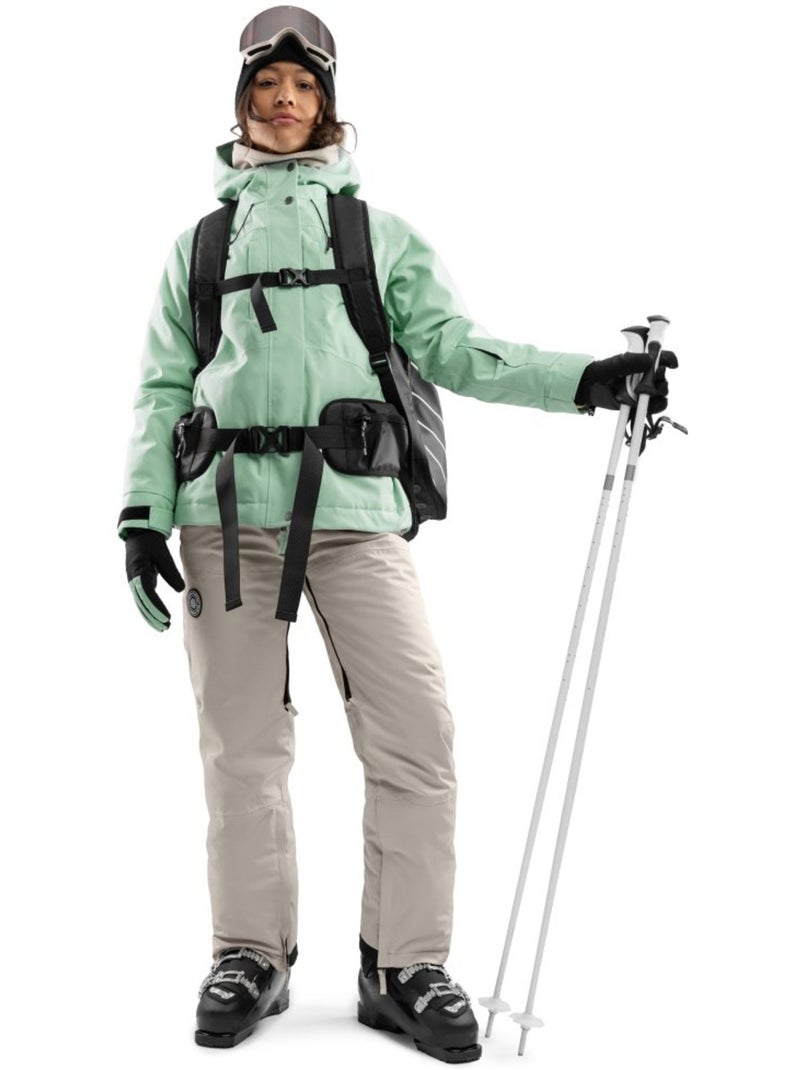 Dames snowboardjas Groen - Kiabi