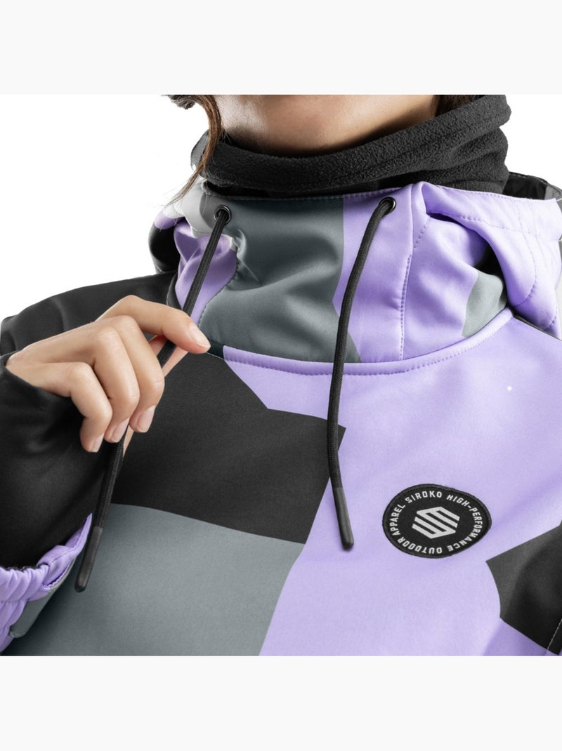 Dames snowboardjas Lavendel - Kiabi