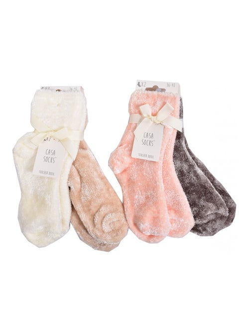 Dames sokken Casa Socks zacht aanvoelende - Set van 4 - Kiabi Dames sokken Casa Socks zacht aanvoelende - Set van 4 - Kiabi