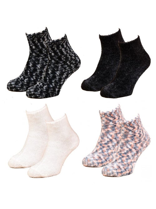 Dames sokken Casa Socks zacht aanvoelende - Set van 4 - Kiabi Dames sokken Casa Socks zacht aanvoelende - Set van 4 - Kiabi