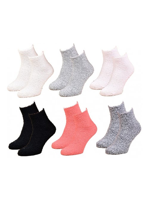 Dames sokken Casa Socks zachte touch - Set van 6 - Kiabi Dames sokken Casa Socks zachte touch - Set van 6 - Kiabi