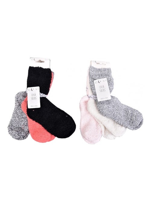 Dames sokken Casa Socks zachte touch - Set van 6 - Kiabi Dames sokken Casa Socks zachte touch - Set van 6 - Kiabi