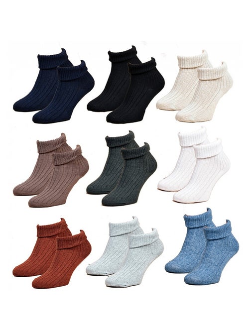 Dames sokken halfjaar warmte en comfort - Set van 9 - Kiabi Dames sokken halfjaar warmte en comfort - Set van 9 - Kiabi