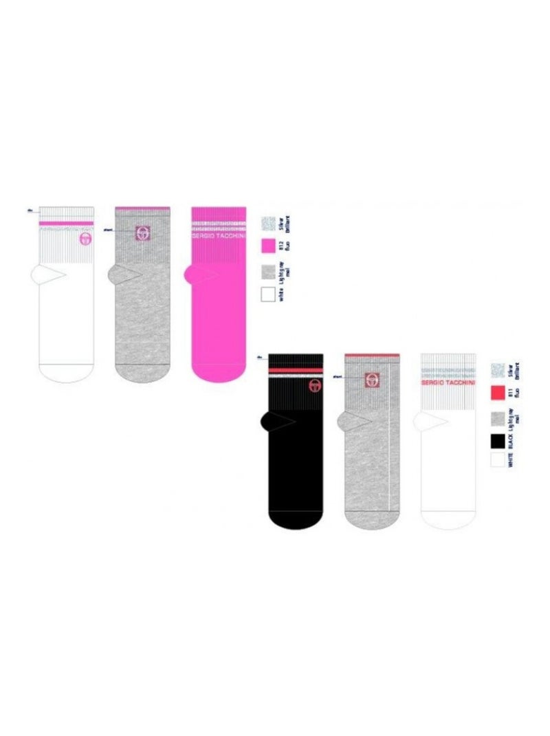 Dames sokken QUARTER SERGIO TACCHINI - Set van 12 paar Multicolor - Kiabi