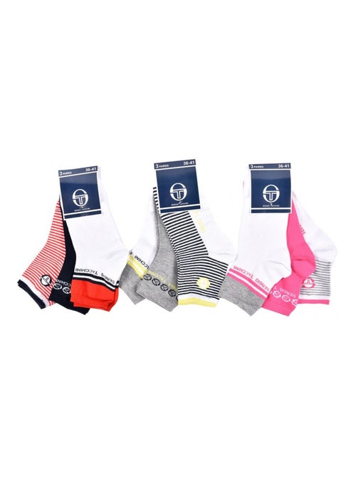 Dames sokken QUARTER SERGIO TACCHINI Set van 9 - Kiabi Dames sokken QUARTER SERGIO TACCHINI Set van 9 - Kiabi