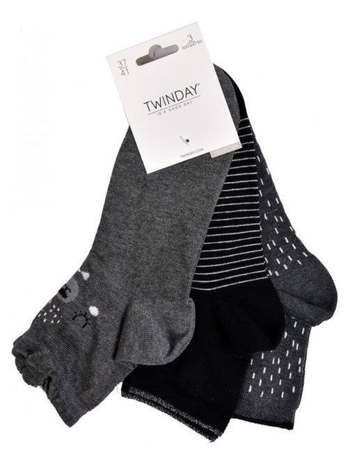 Dames sokken TWINDAY - Set van 6 - Kiabi Dames sokken TWINDAY - Set van 6 - Kiabi