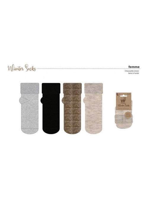 Dames sokken WINTER SOCKS - Set van 4 - Kiabi Dames sokken WINTER SOCKS - Set van 4 - Kiabi