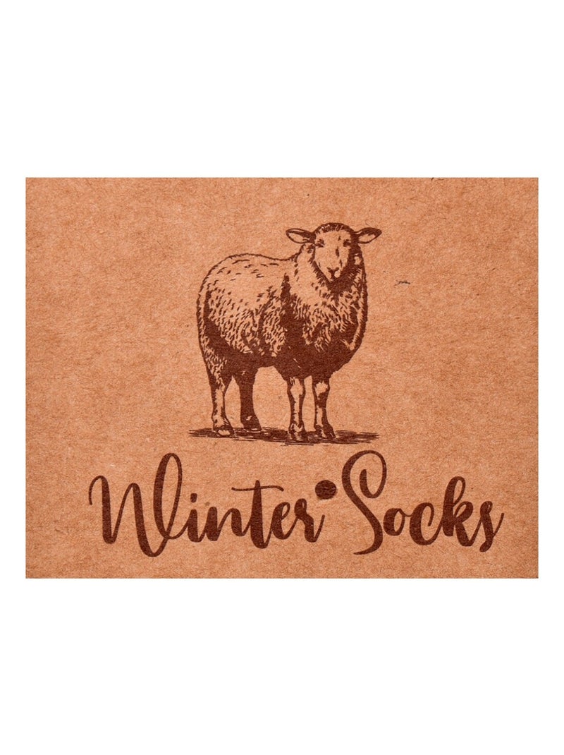 Dames sokken WINTER SOCKS - Set van 6 paar Wit / Roze / Beige - Kiabi