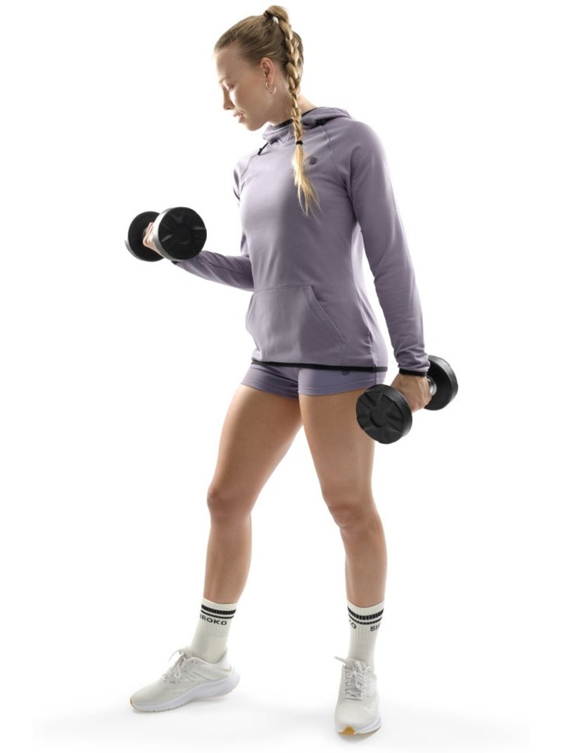 Dames sportieve hoodie Paars - Kiabi