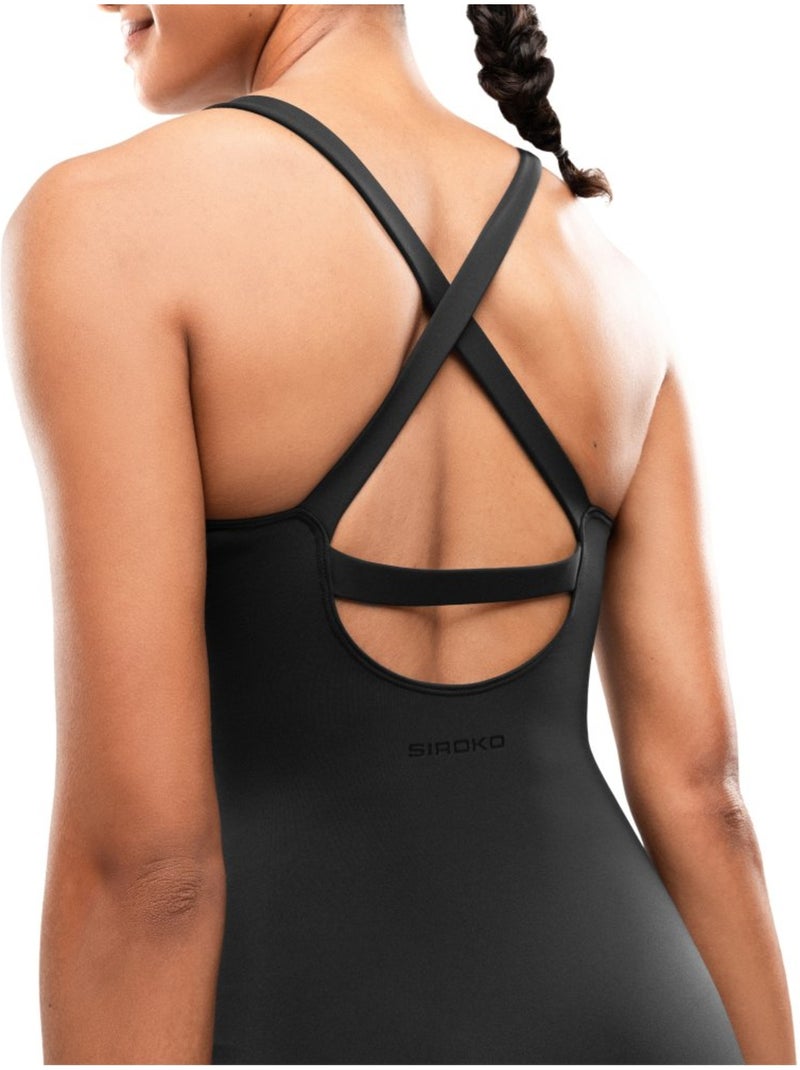 Dames sportjumpsuit Zwart - Kiabi