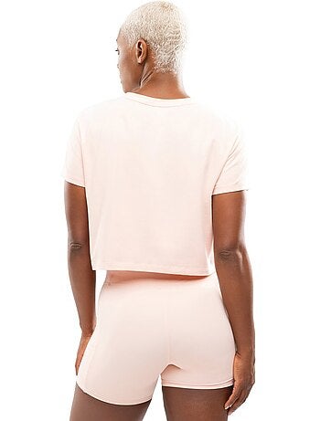 Dames sportshirt geknoopt detail