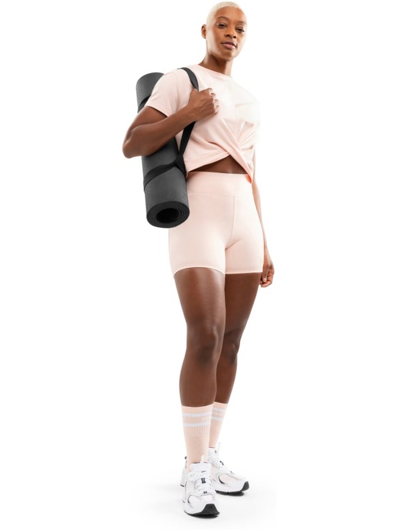Dames sportshirt geknoopt detail Roze - Kiabi
