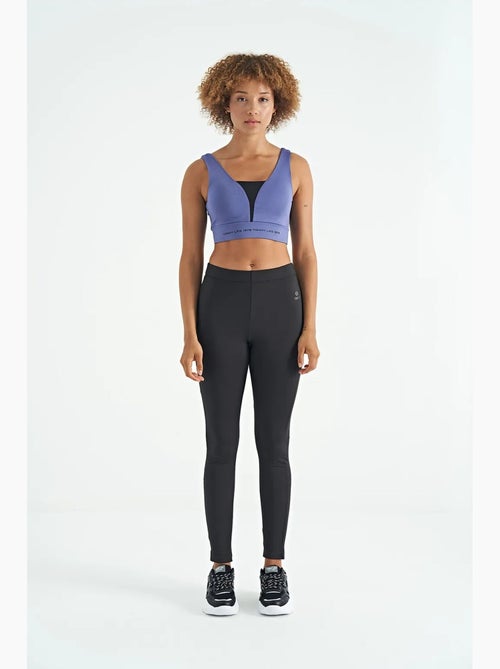 Dames sporttop met kleurvlakken en cropped model tommy - Kiabi