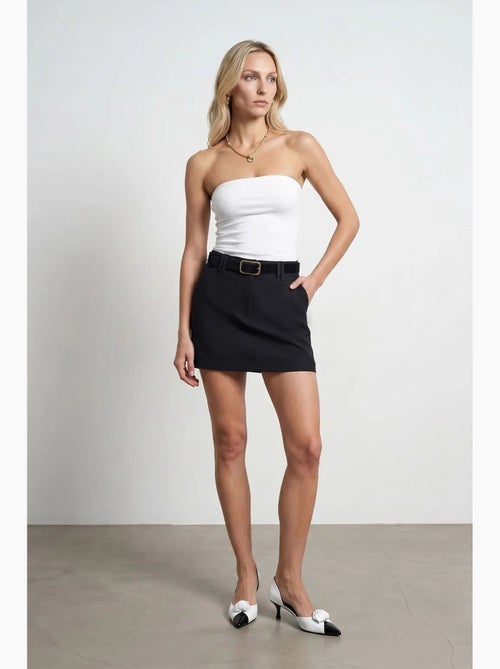 Dames strapless crop bandeautop dilvin - Kiabi Dames strapless crop bandeautop dilvin - Kiabi