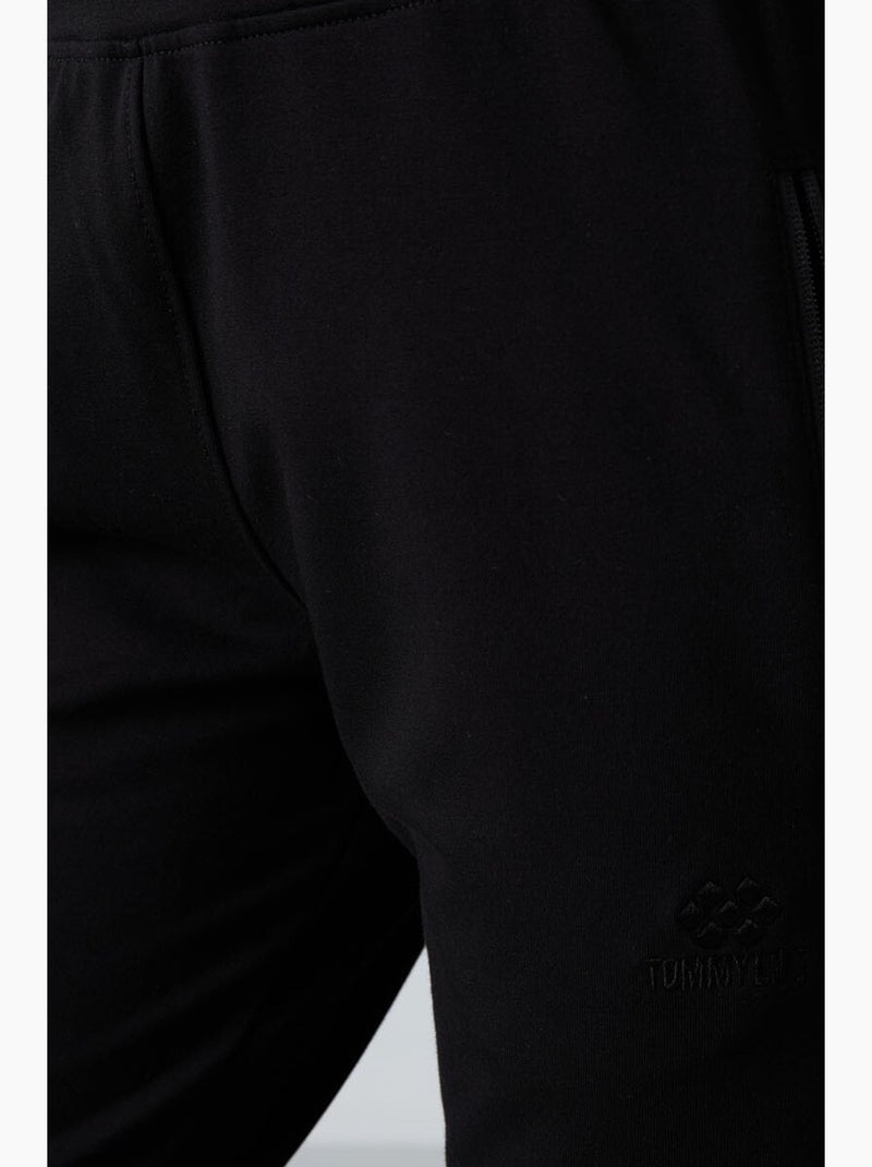 Dames sweatpants met rechte pijp tommy Zwart - Kiabi