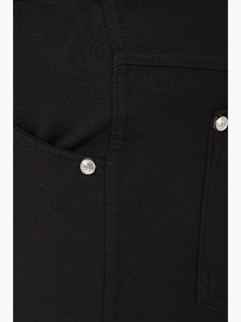 Dames sweatpants met rechte pijp tommy Zwart - Kiabi