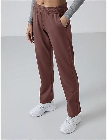 Dames sweatpants met rechte pijp van fleece tommy