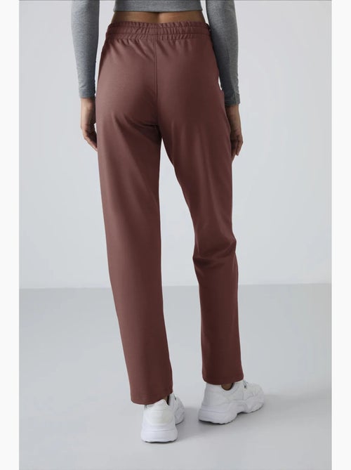 Dames sweatpants met rechte pijp van fleece tommy - Kiabi