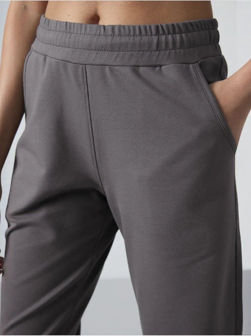 Dames sweatpants met rechte pijp van fleece tommy - Kiabi