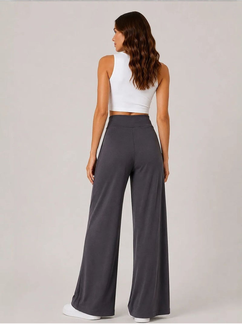 Dames sweatpants van viscosemix tommy Grijs Zwart - Kiabi