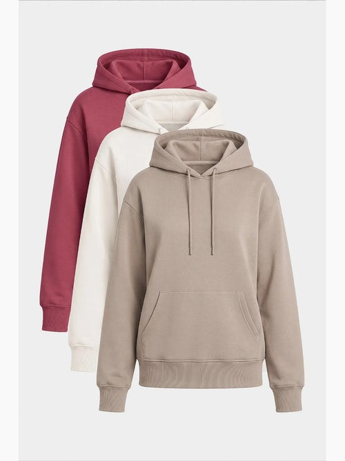 Dames sweatshirt met capuchon tommy - Kiabi