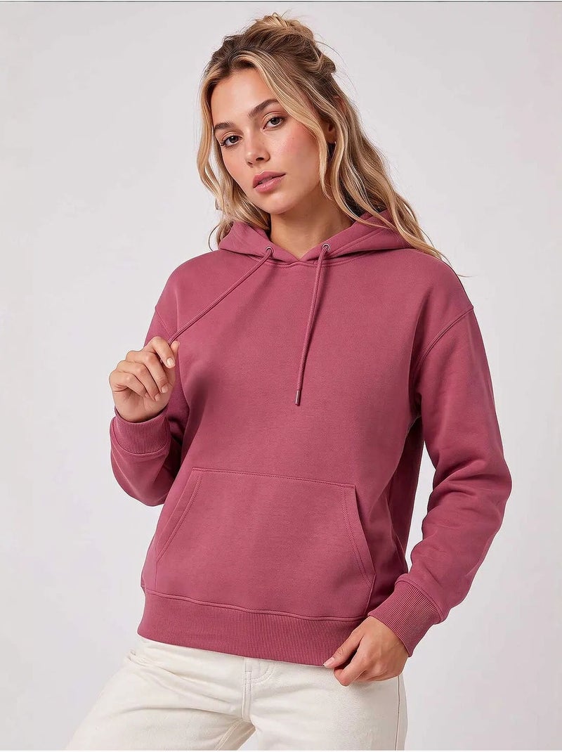 Dames sweatshirt met capuchon tommy Oudroze - Kiabi