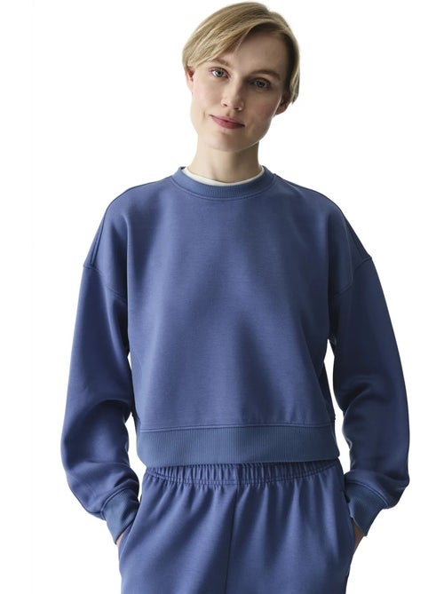 Dames sweatshirt silky touch met zijdezachte touch penti - Kiabi