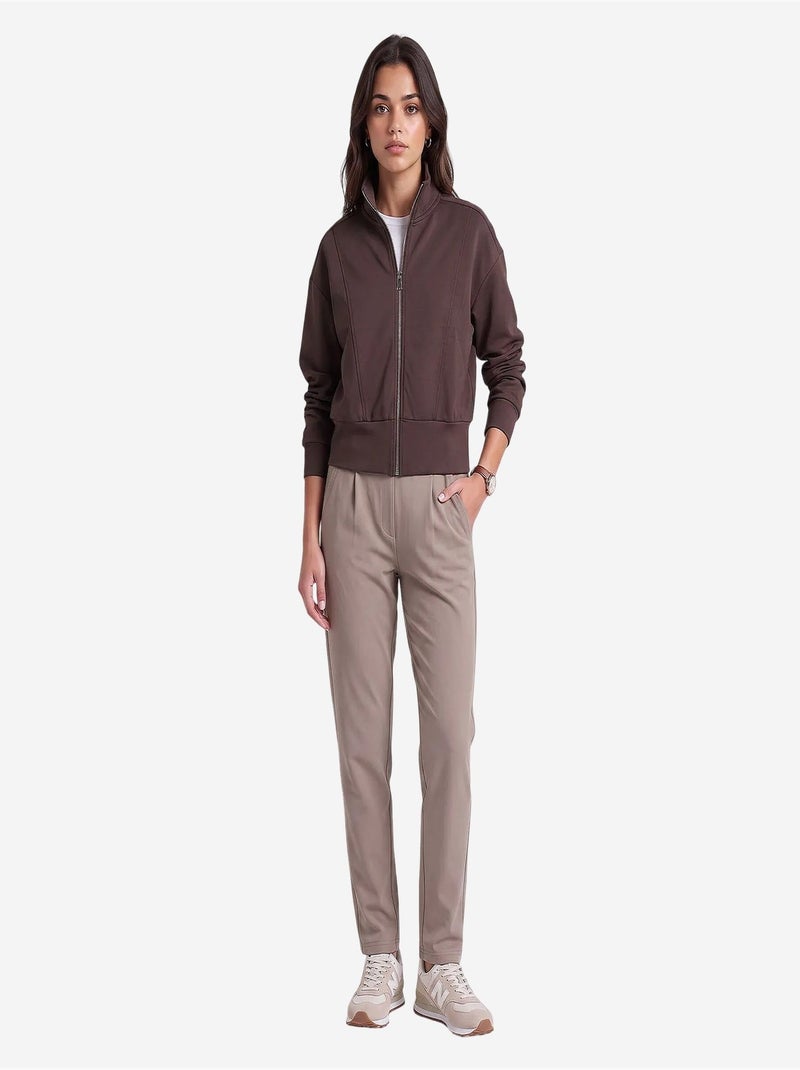 Dames sweatshirt tommy Chocoladebruin - Kiabi