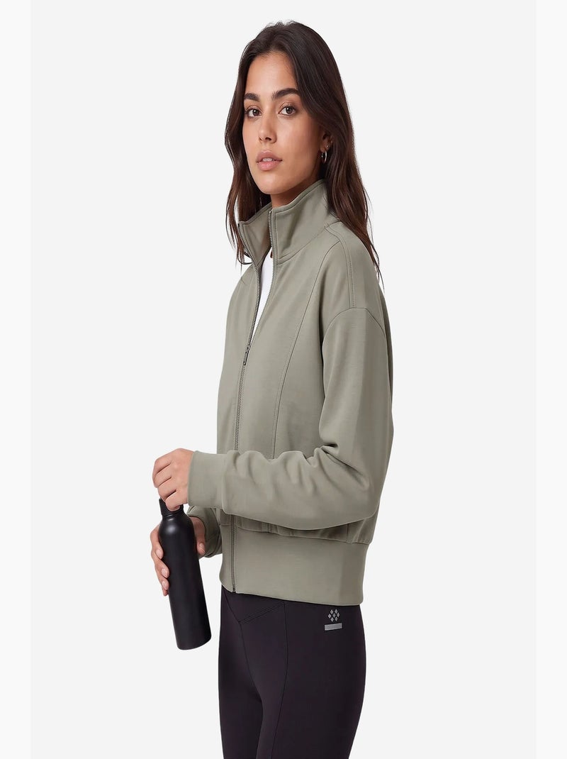 Dames sweatshirt tommy Kaki - Kiabi