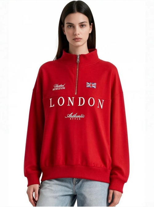Dames sweatshirt van katoenmix busem - Kiabi