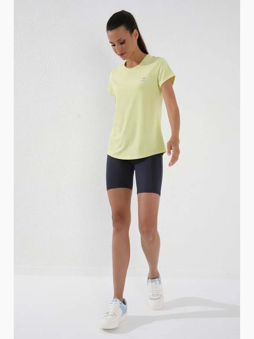 Dames t-shirt effen met korte mouwen en ronde hals tommy - Kiabi