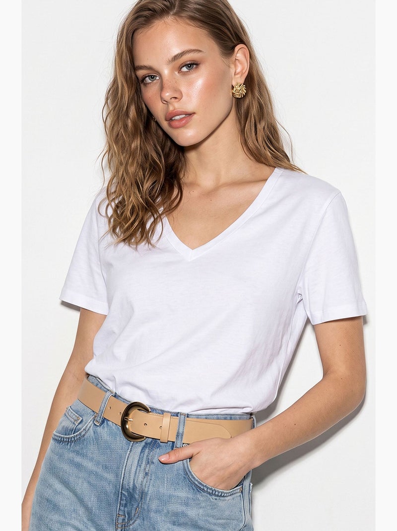 Dames t-shirt lucci Wit - Kiabi