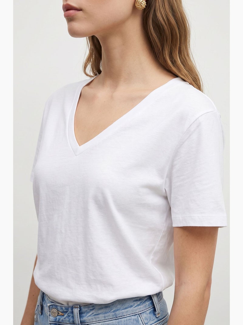 Dames t-shirt lucci Wit - Kiabi