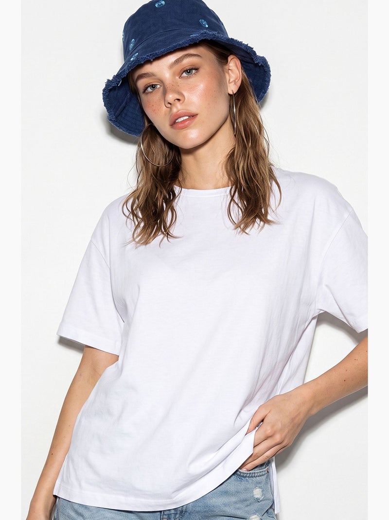 Dames t-shirt lucci Wit - Kiabi