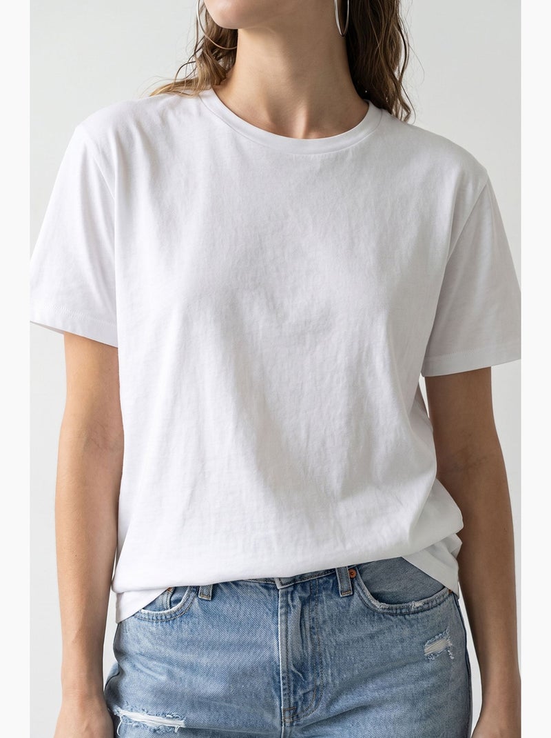 Dames t-shirt lucci Wit - Kiabi