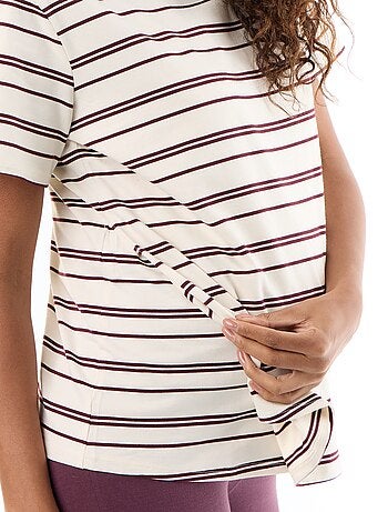 Dames-T-shirt met korte mouwen van katoenjersey
