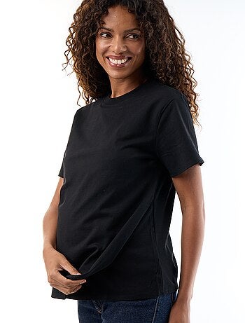 Dames-T-shirt met korte mouwen van katoenjersey